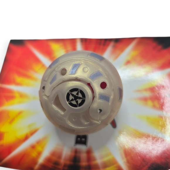Bakugan B3 Bakufrost Haos Abis Omega WHITE PEARL Battle Brawlers Rare - Picture 6 of 7